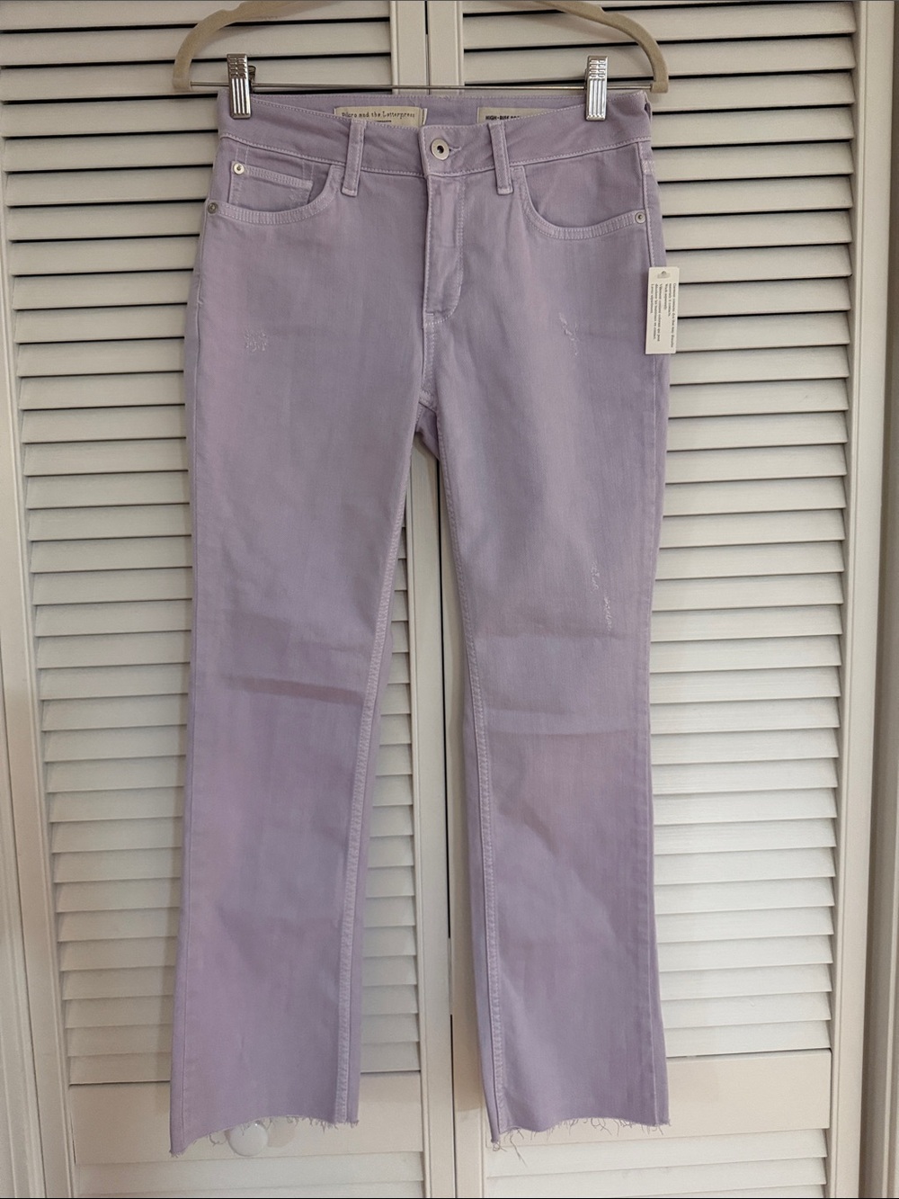 NWT Pilcro and the Letterpress High Rise Bootcut Lavender Size 26